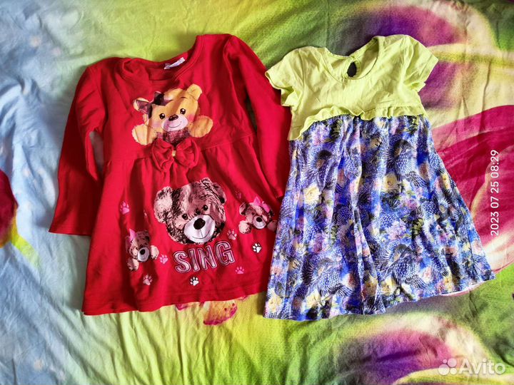 Вещи пакетом на девочку 98р