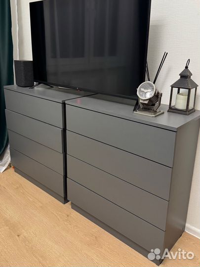 Комод серый 4 ящика