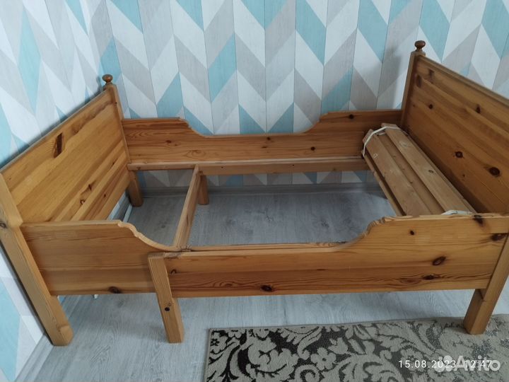 Детская кровать IKEA раздвижная сундвик