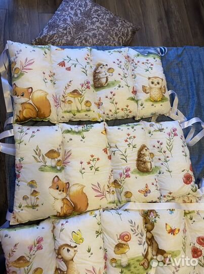 Подушки в кроватку, бортики