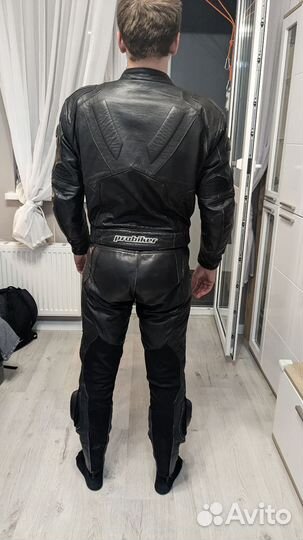 Мотокомбез кожаный