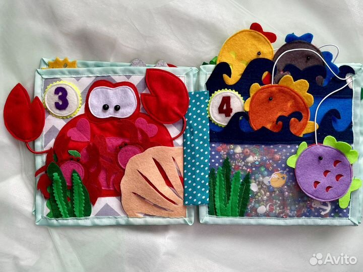 Книжка из фетра развивающая