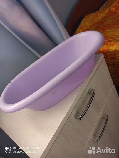 Кровать для кукол деревянная+ ванна