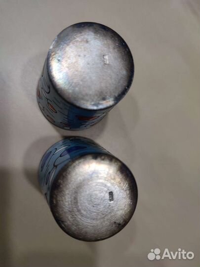 Стопка серебряная или посеребренная с эмалью СССР