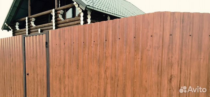 Заборы из профнастила