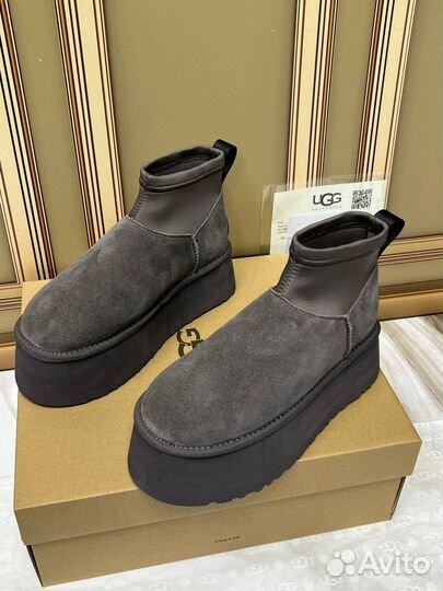 Угги UGG Classic Mini Dipper Boots “Grey”