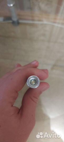 Фонарик металлический с дискретным светодиодом