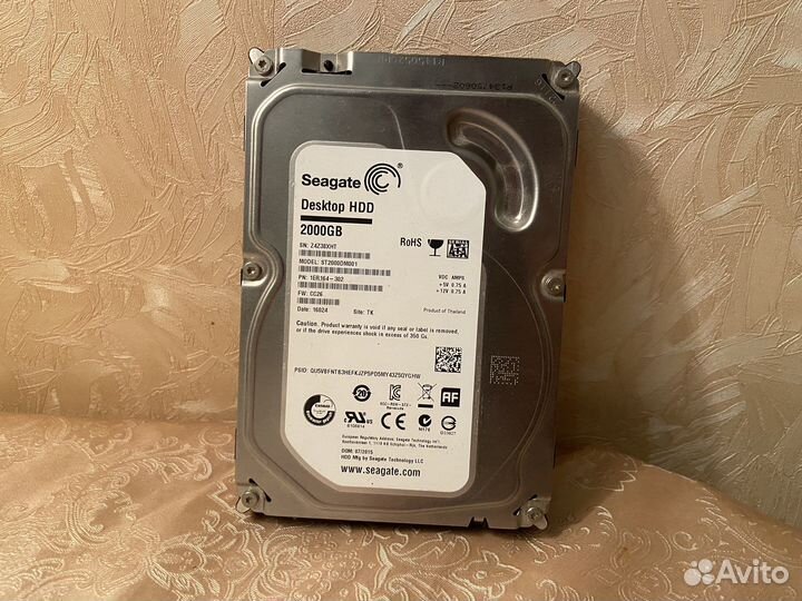 Жесткий диск seagate 2 Tb