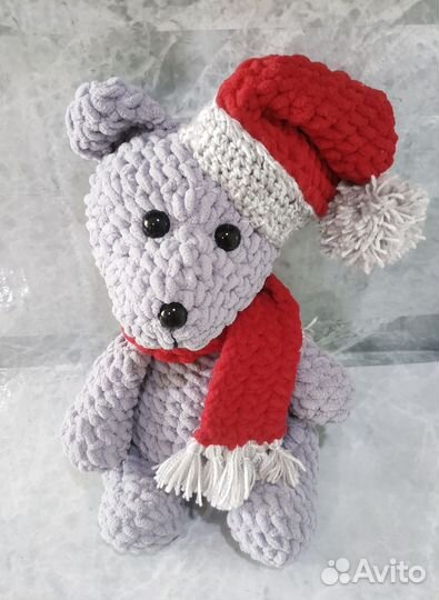 Мишка вязаный ручной работы