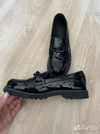Лоферы туфли школьные для девочки 37