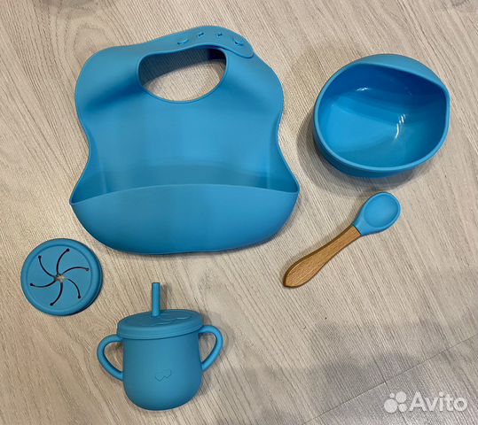 Набор детской силиконовой посуды