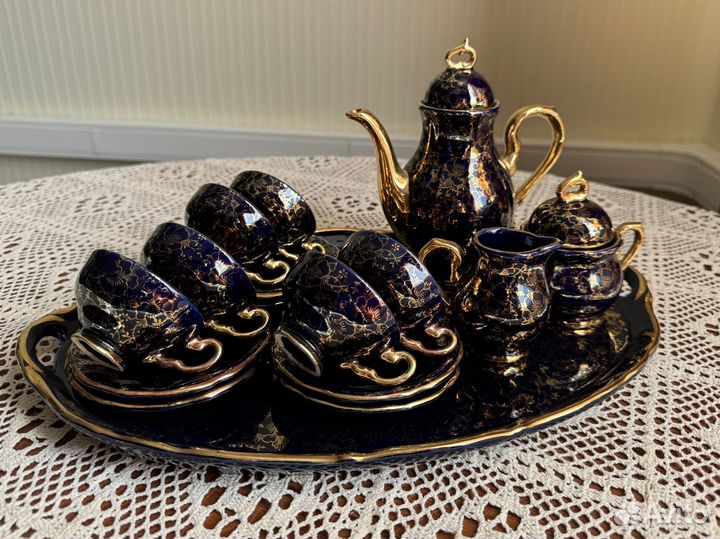Кофейный сервиз Echt Kobalt Handarbeit