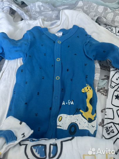 Пакет вещей для новорожденного мальчика 56/62