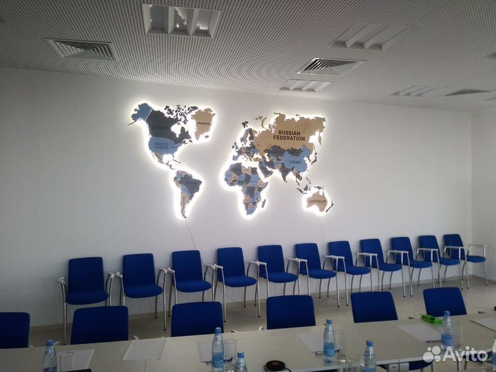 Карта России многоуровневая