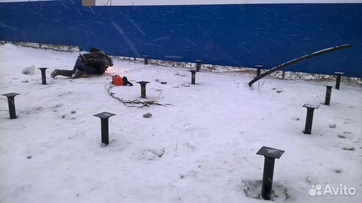 Винтовые сваи под ключ Фундамент на винтовых сваях