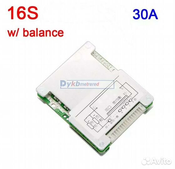 16s 48v 30a Lifepo4 литиевая батарея W BMS Balance