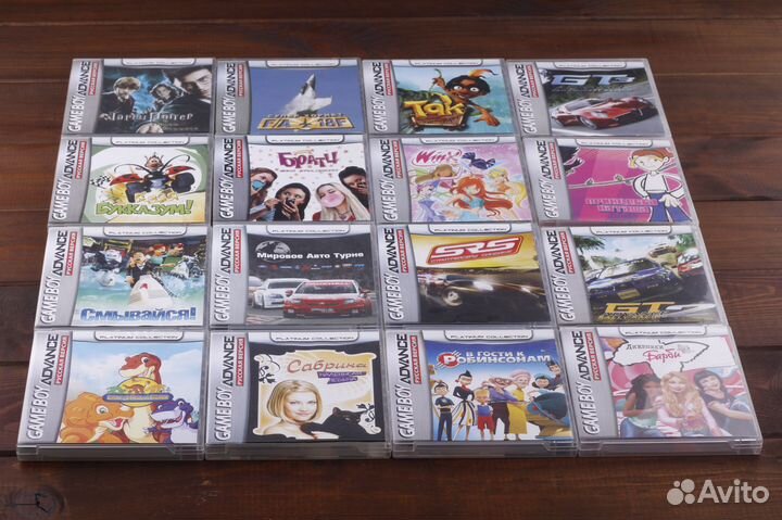 Картриджи Game Boy Advance GBA Обновляемый Список