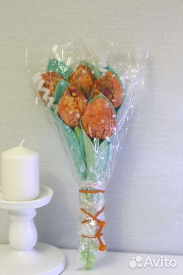 Игрушка декоративная тюльпаны