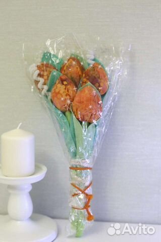 Игрушка декоративная тюльпаны