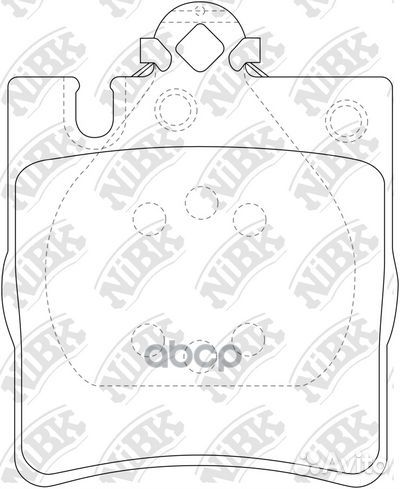 Колодки торм. задн. PN0126 NiBK