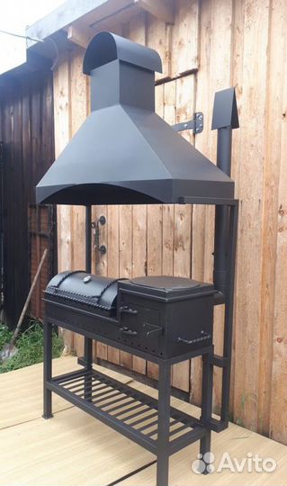Мангал-гриль-казан с куполом (Сталь 5 мм.)