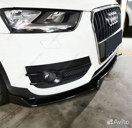 Сплиттер на audi q3 с 11-14г