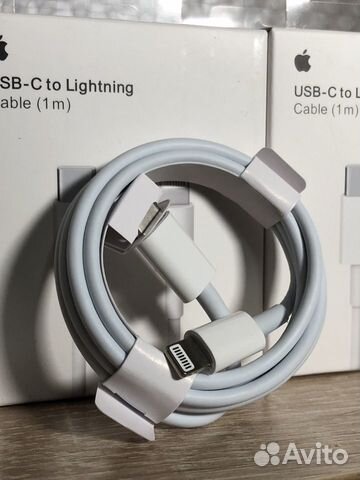 Быстрая зарядка USB-C lightning 1 метр объявление продам