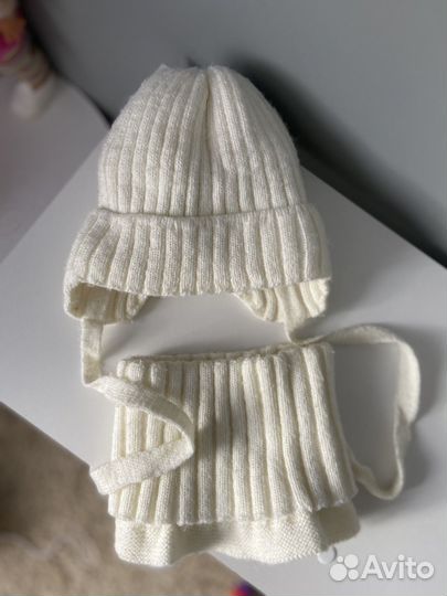 Зимний Комплект шапка, снуд