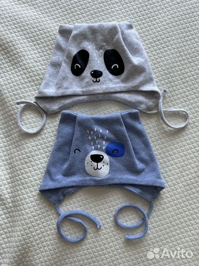 Шапка 2 шт. baby go 42-44. Весна - лето