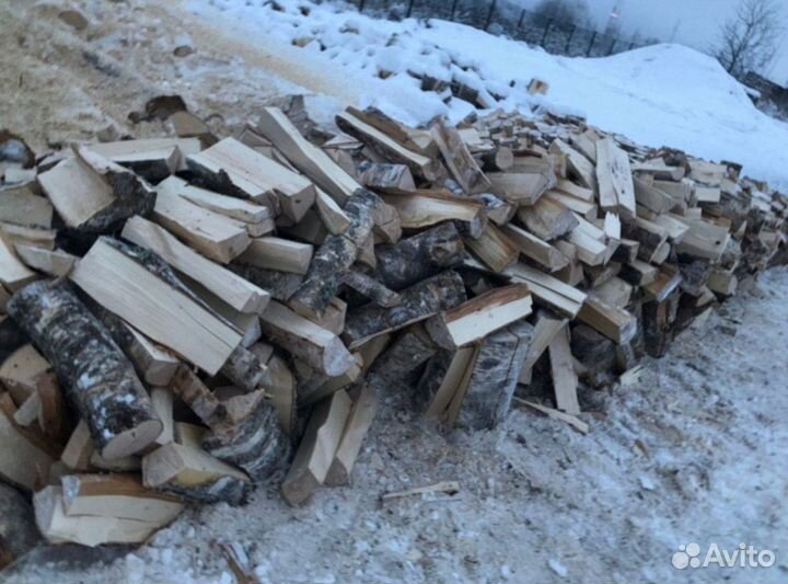 Дрова колотые дуб