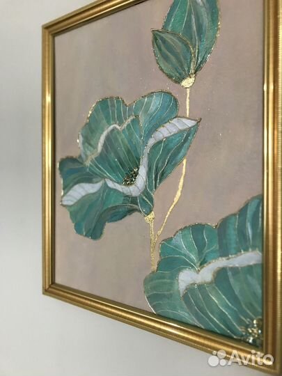 Картина Бирюзовый Лотос