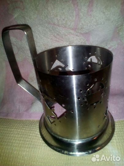 Подстаканник большой нерж 1шт