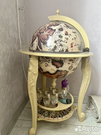 Мини бар глобус напольный