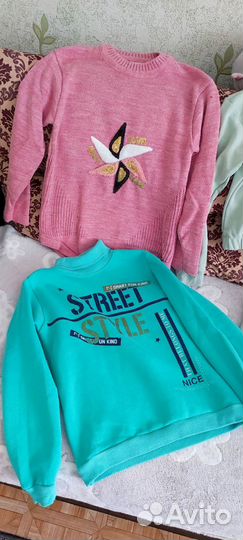 Большой пакет одежды для девочки 146 152