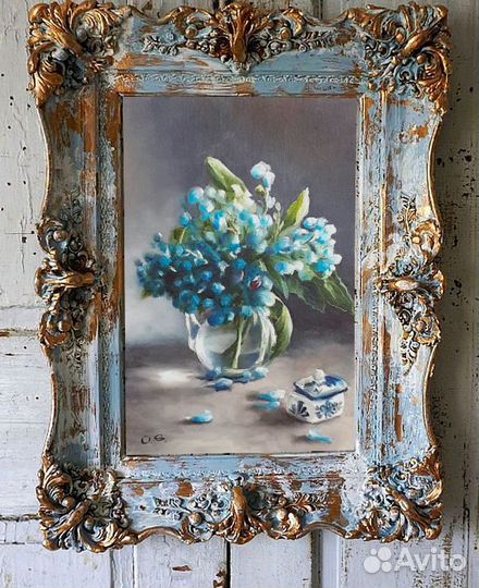 Картина маслом цветы 