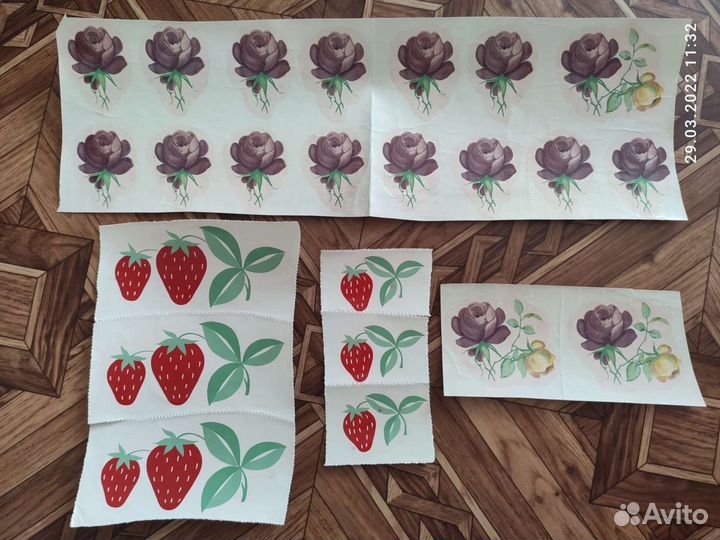 Переводные картинки-плёнки (наклейки) СССР, новые