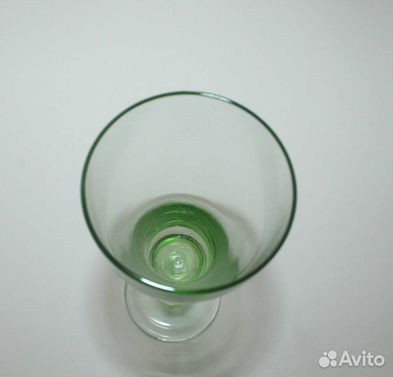 Бокалы фужеры зеленое стекло СССР