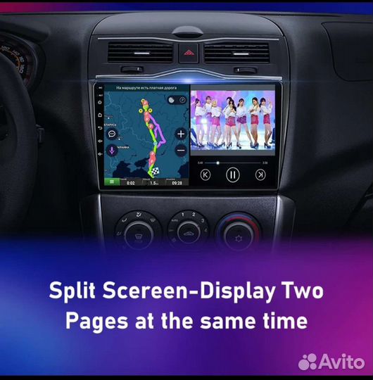 Сенсорная магнитола 9дм Granta FL плюс камера