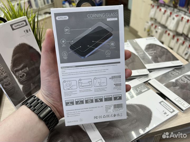 Защитное стекло для всех iPhone премиум качества