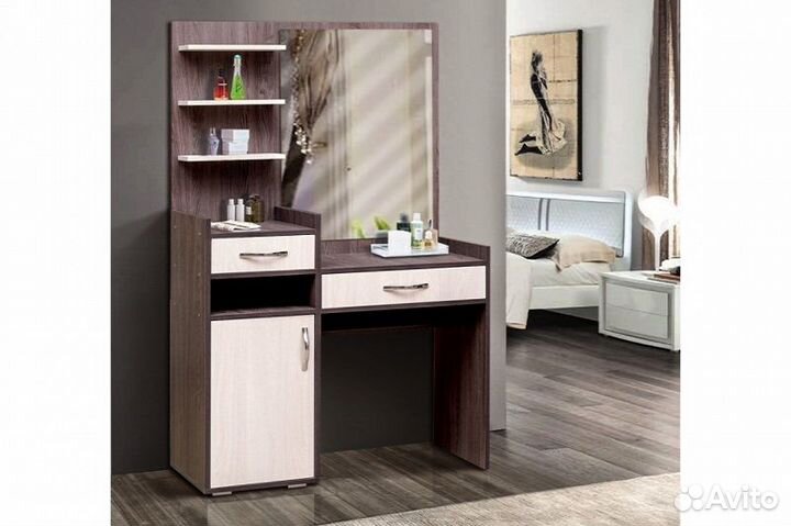 Стол туалетный Венеция 9 с 2-мя ящиками дверью и з