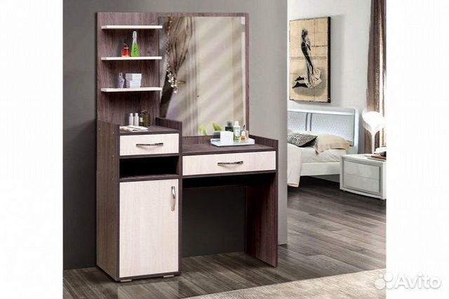 Стол туалетный Венеция 9 с 2-мя ящиками дверью и з