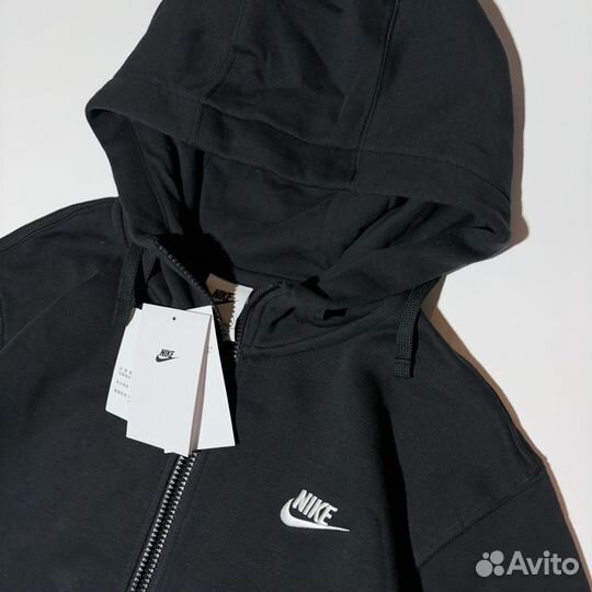 Зип-Худи Nike Black Zip Hoodie New