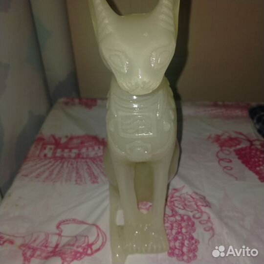 Статуэтка Кошка египетская фосфорная СССР