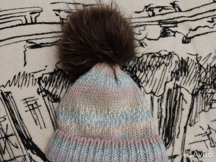 Шапка и снуд для девочки 48 50