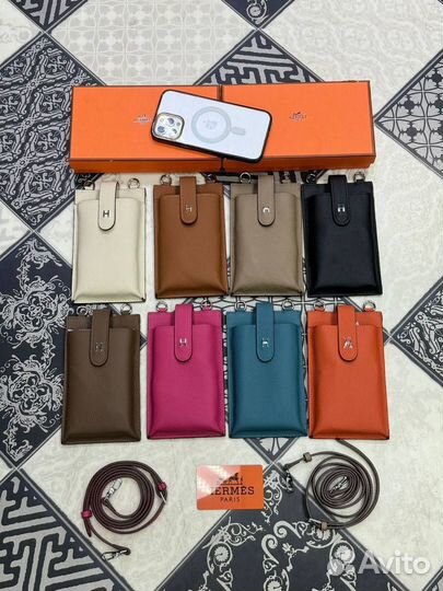 Сумка чехол для телефона Hermes