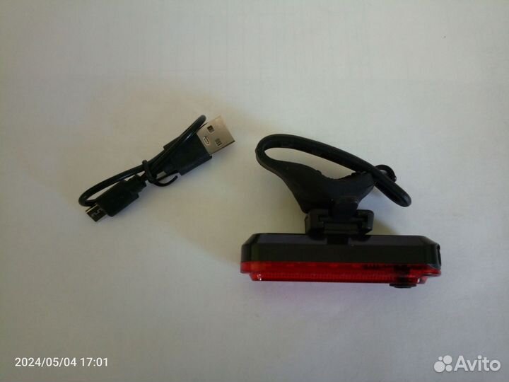 Задний вело фонарь USB