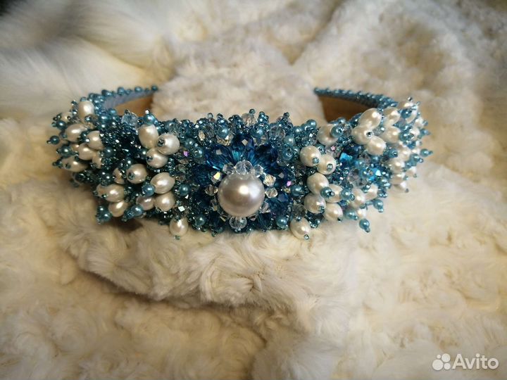 Ободок для волос ручной работы