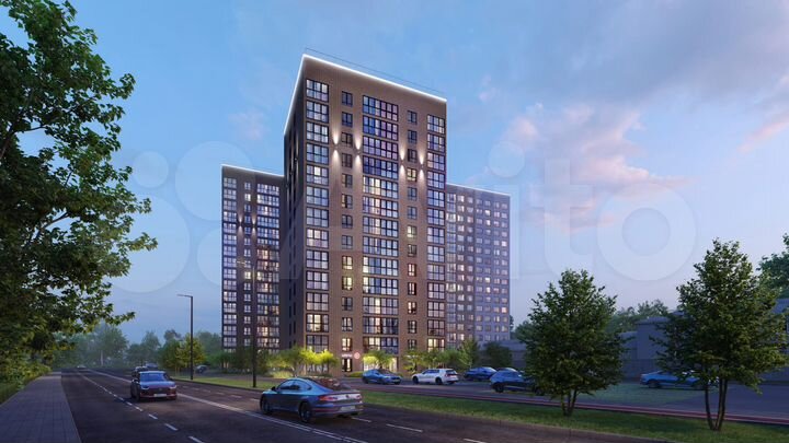 2-к. квартира, 68,2 м², 13/14 эт.