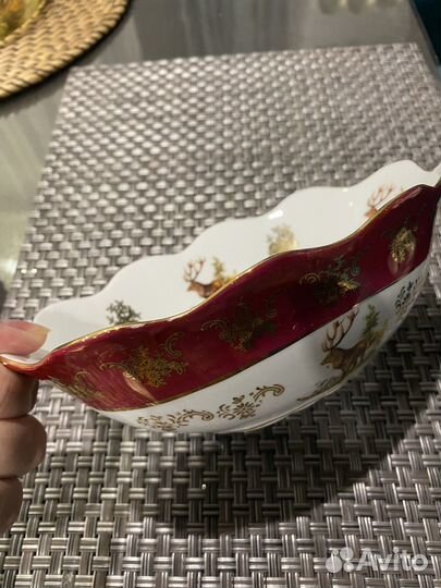 Ваза для фруктов богемия, фарфор