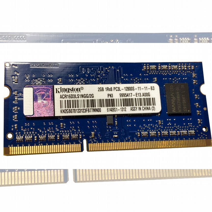 [ACR16D3LS1NGG/2G] Оперативная Память Kingston 2gb Acr16d3ls1ngg/2g